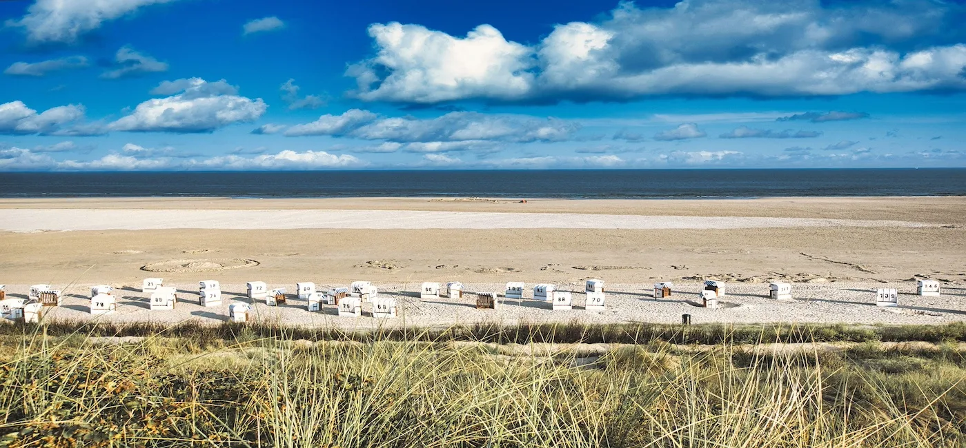 Badehuse på stranden